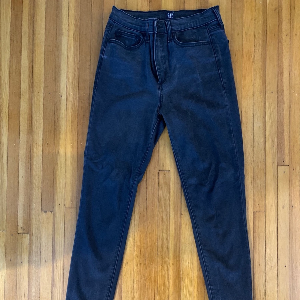 Gap True Skinny High Waisted Black Jeans